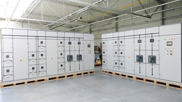 Low voltage switchboards inside